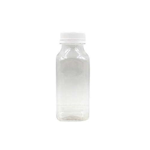 Бутылка ПЭТ 0,5 л (б/цв.) квадратная 38 мм с белой крышкой